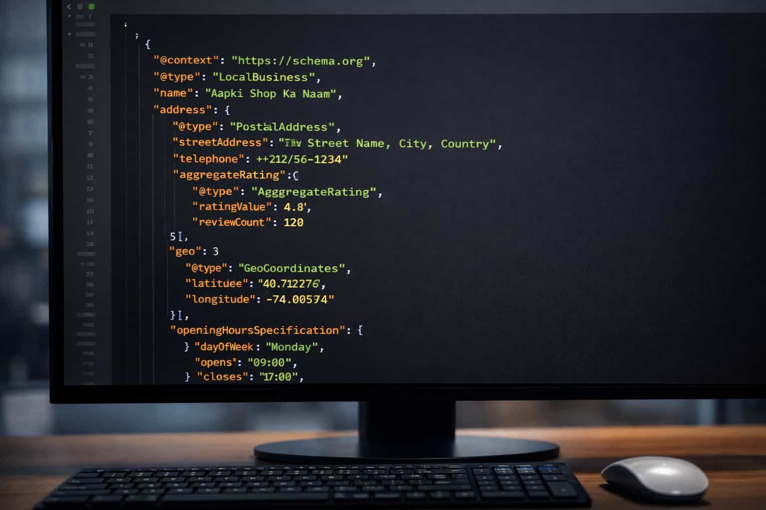 JSON-LD code snippet for Schema Markup for Local SEO