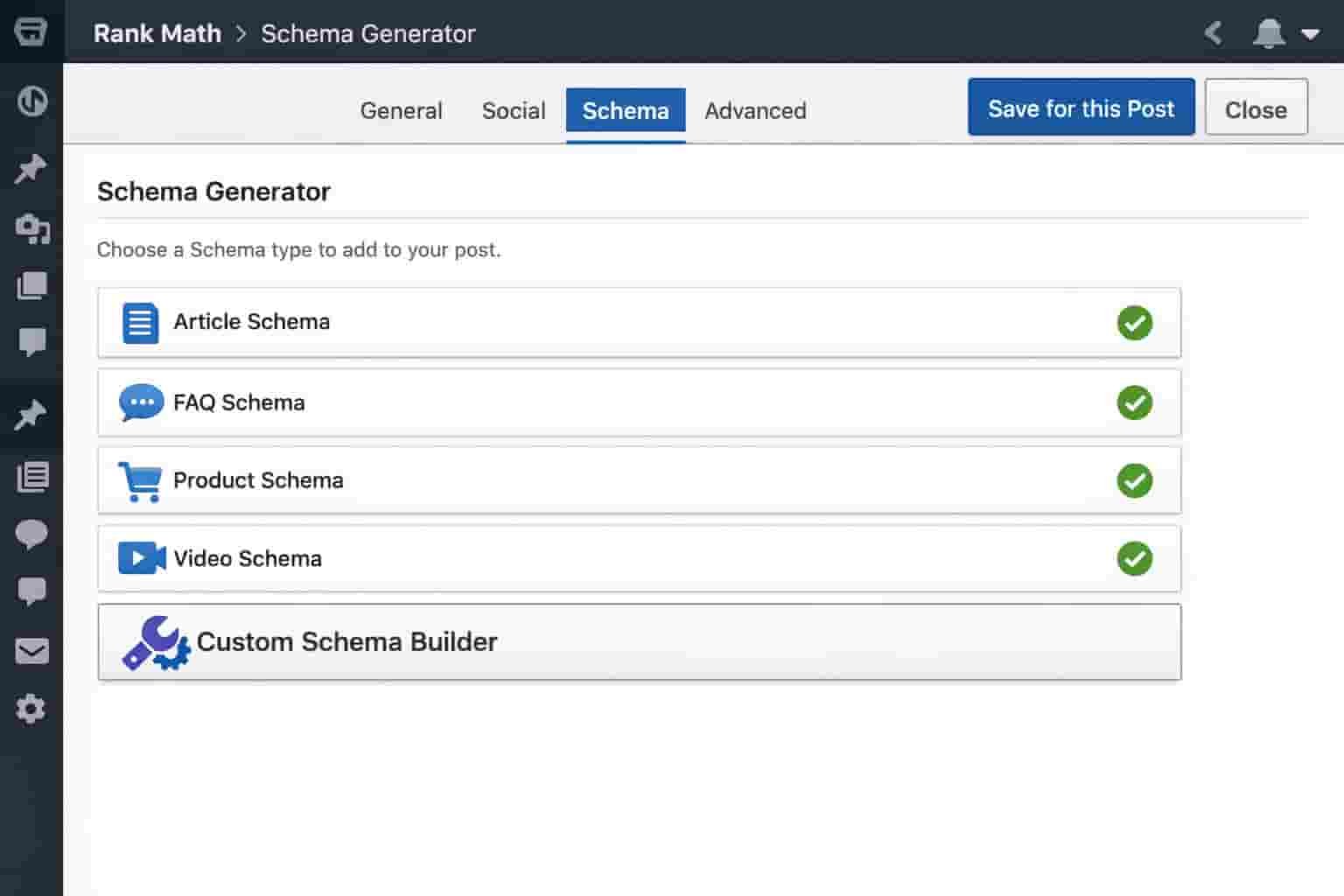 Advanced Custom Schema Builder and Multiple Schema Types in Rank Math SEO